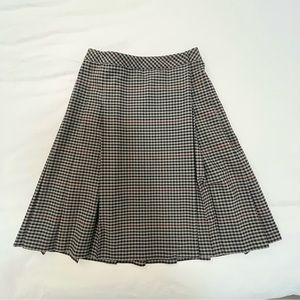 Aritzia Sunday Best Plaid Checked Gingham Pleated Skirt
